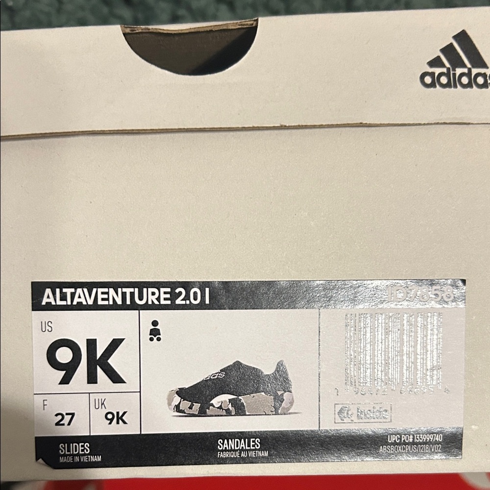 Adidas Altaventure 2.0.1 Sandals in Black and White